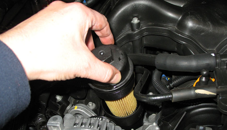 ISO 4548-14 Yağlama Yağı Filtreleri - Kompozit Filtre Muhafazaları için Soğuk Çalıştırma Simülasyonu Testi