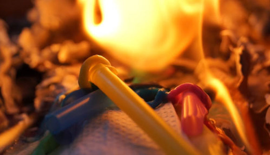 ISO 4589-3 Plastikler için Oksijen indeksi ile Yanma Davranışının Tayini Yüksek Sıcaklık Test Standardı