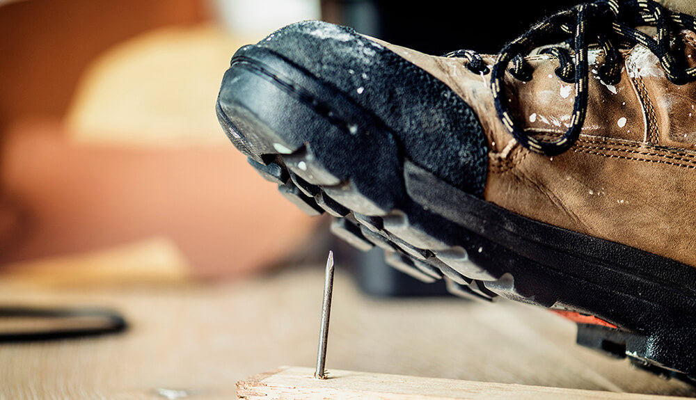 Tests d'équipement de protection des pieds