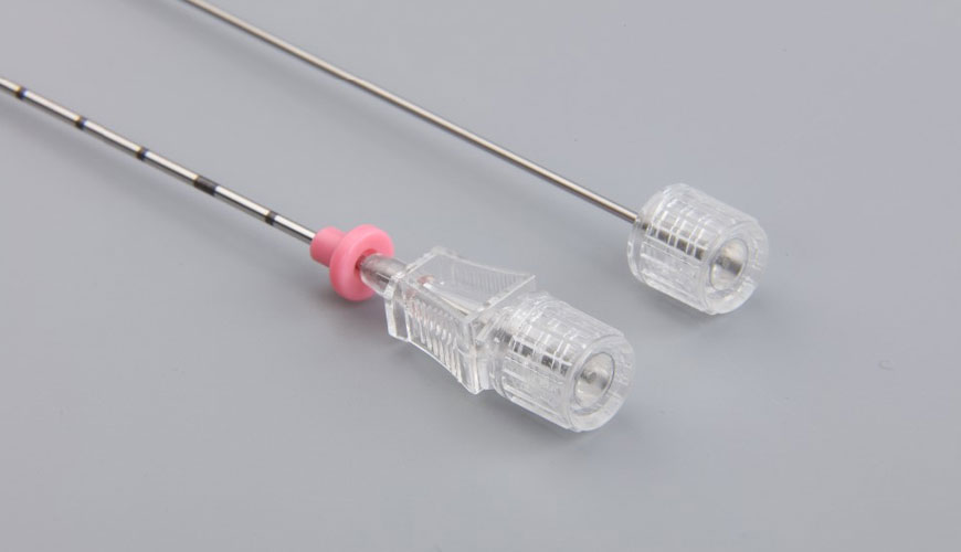 Prueba estándar JIS T 3228 para agujas de biopsia desechables
