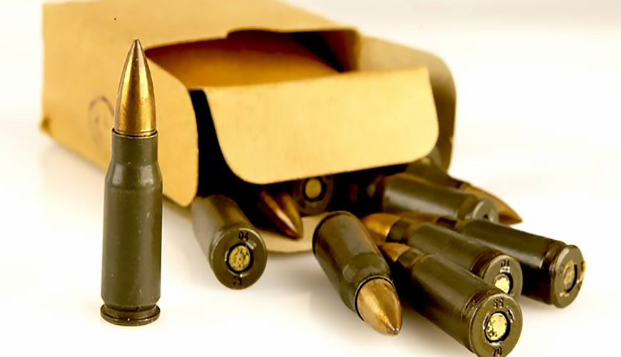 Núcleos MIL-C-782B - Acero - Método de prueba estándar para uso en tipos de cañones de municiones para armas pequeñas