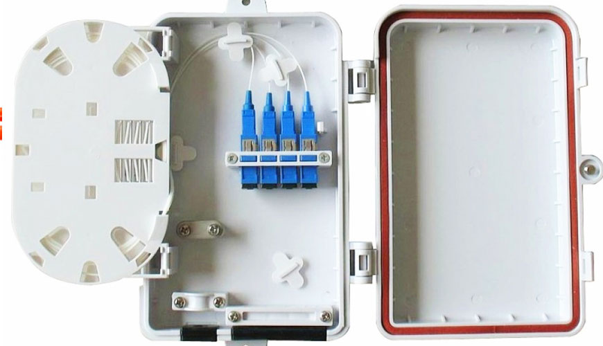 Prueba MIL-I-24728 para cajas de conexiones de fibra óptica