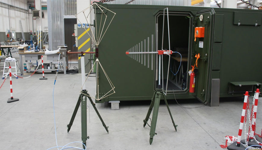 MIL STD 285 Muhafazalar ve Elektromanyetik Ekranlama için Zayıflama Ölçümleri