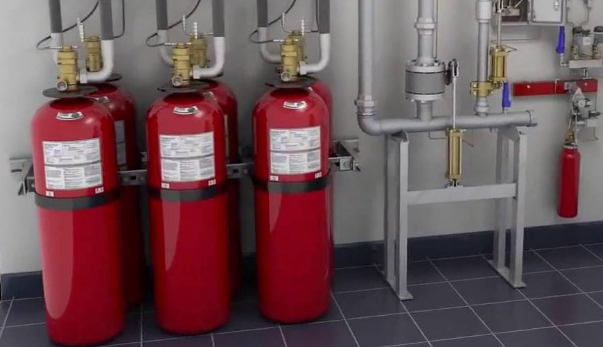 MSC Circ 1165 Makine Alanları ve Kargo Pompa Odaları için Eşdeğer Su Bazlı Yangın Söndürme Sistemleri için Standart Test