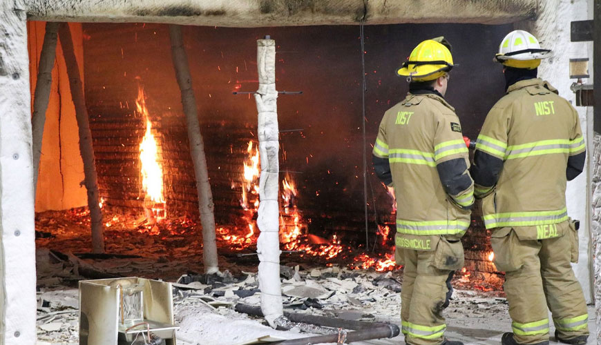 NF P92-504 Preskus požara gradbenih materialov, standardni test za hitrost širjenja plamena