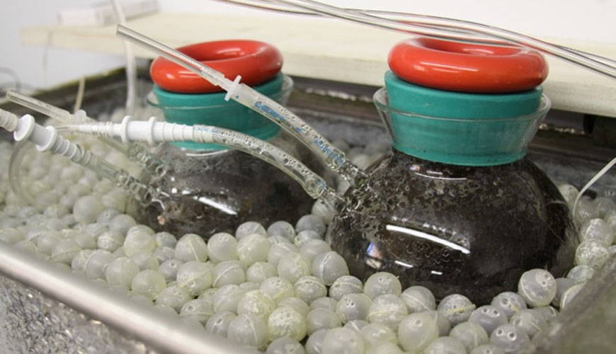 Prueba OECD 301F para biodegradación, prueba estándar para consumo de O2