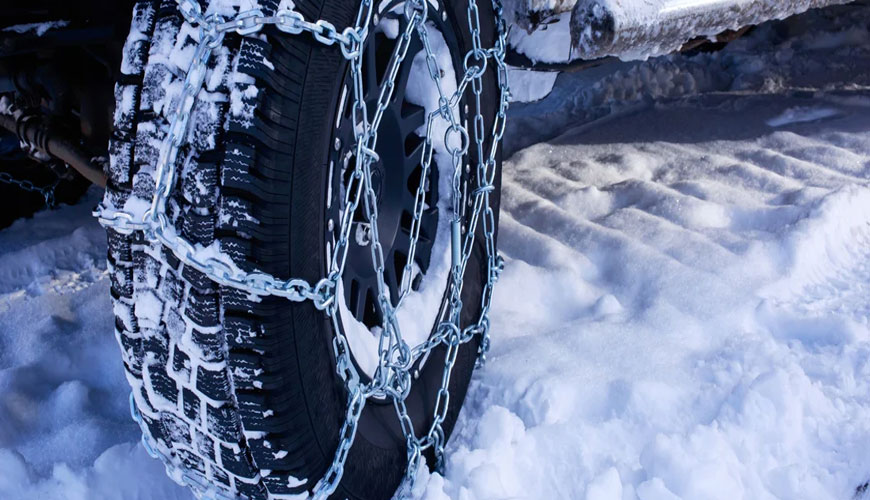 ÖNORM V5117 M1, N1, O1, O2 Sınıfları için Kar Zincirleri için Standart Test Yöntemi