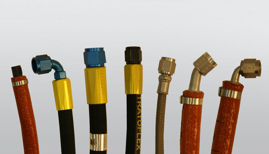 SAE AS 620 Uçaklarda Kıvrımlı Tetrafloroetilentler İçin Yüksek Sıcaklık Testi