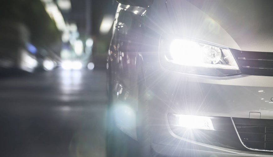 SAE J-575 Araçlarda Kullanıma Yönelik Aydınlatma Cihazları için Test Yöntemleri