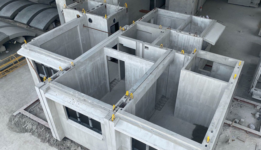 TS 7719 Horizontalne povezave med zunanjo steno, sestavljeno iz montažnih betonskih komponent, in betonskimi tlemi