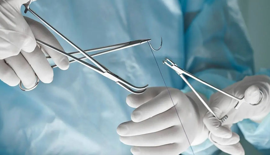 Prueba USP 861 para determinar el diámetro de las suturas quirúrgicas