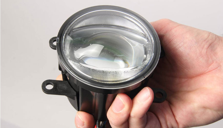 VW 50181 Şeffaf Örtü Bölmesi Sisleme Özellikli Lambalar için Test Standardı