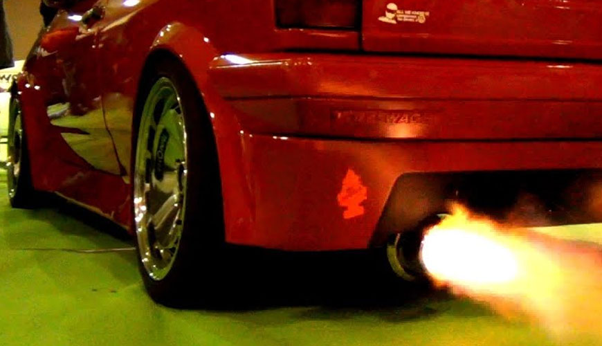 Hành vi VW PV 3357 Trong quá trình tiếp xúc với ngọn lửa khi tiếp xúc với bề mặt ghi và ngọn lửa cạnh